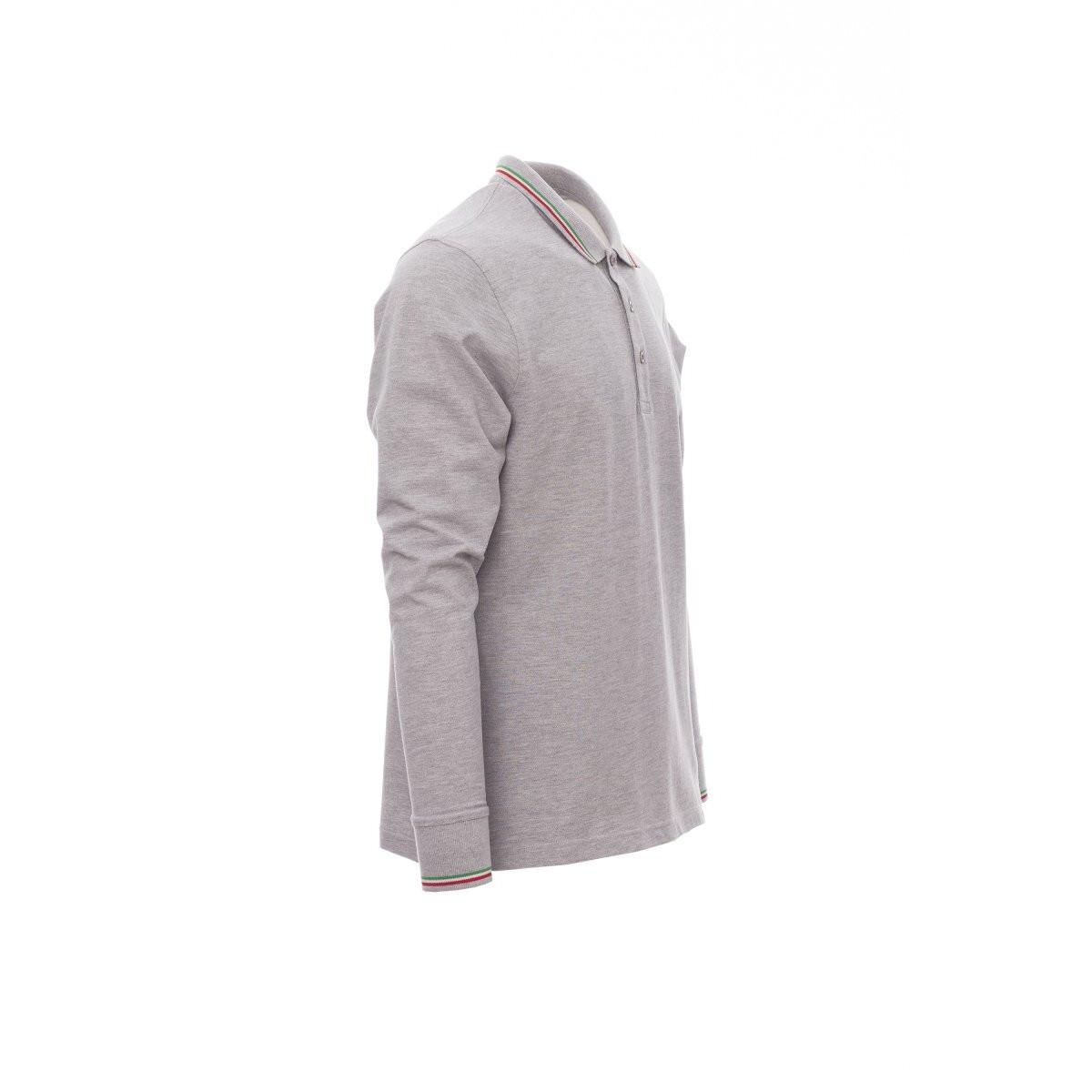 Payper Wear Langarm Polo Shirt mit gestreiftem Kragen und Bündchen