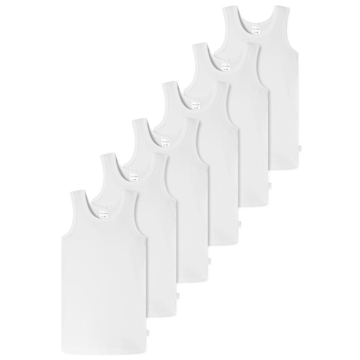 Schiesser 6er Pack Kids Boys 95/5 Organic Cotton - Unterhemd