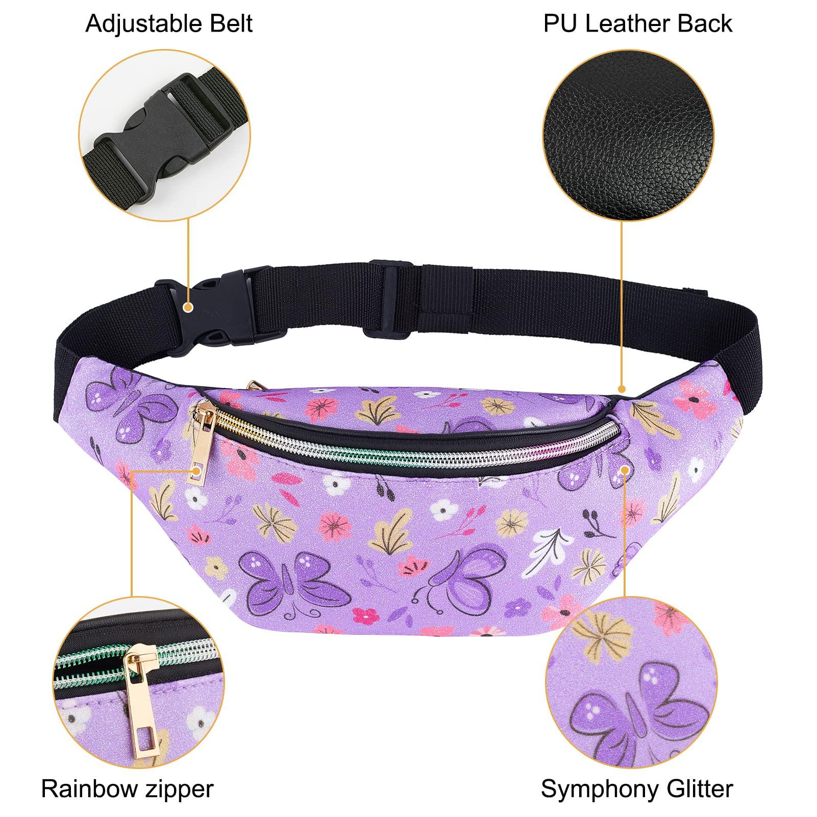 Only-bags.store Kinder-Popo-Tasche Glitzer-Sporttasche mit Lederimitat Kinder-Popo-Tasche Glitzer-Sporttasche mit Lederimitat