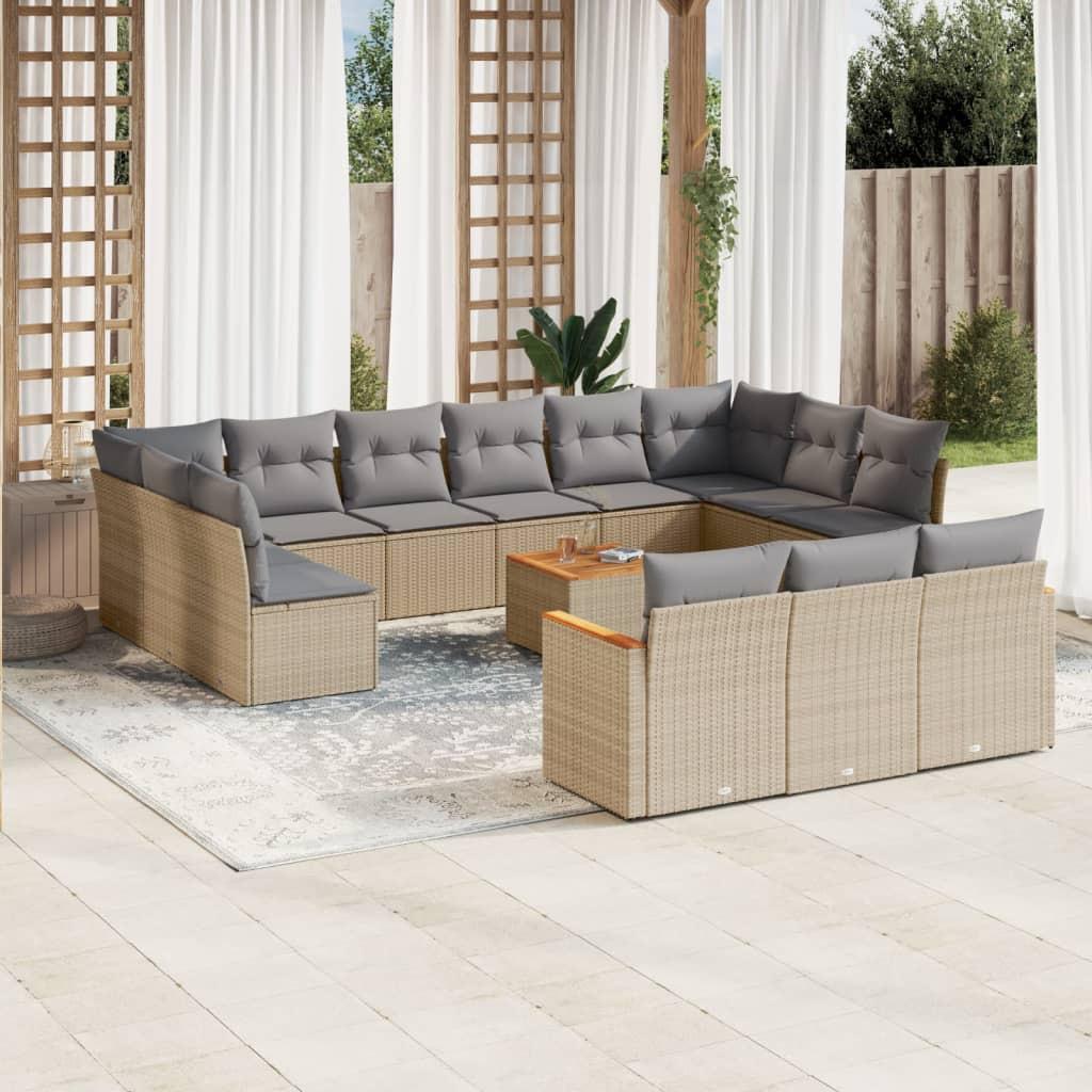 VidaXL Garten sofagarnitur poly-rattan