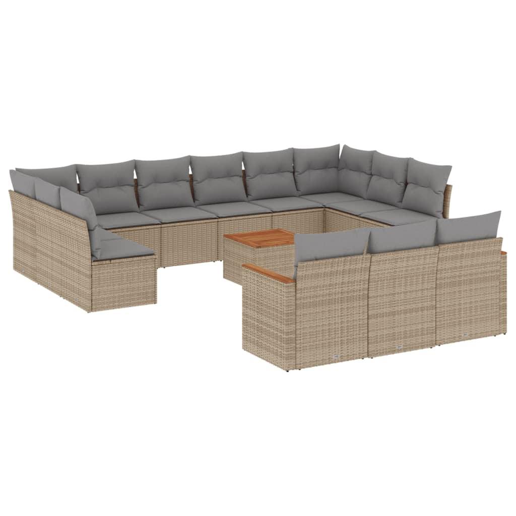 VidaXL Garten sofagarnitur poly-rattan