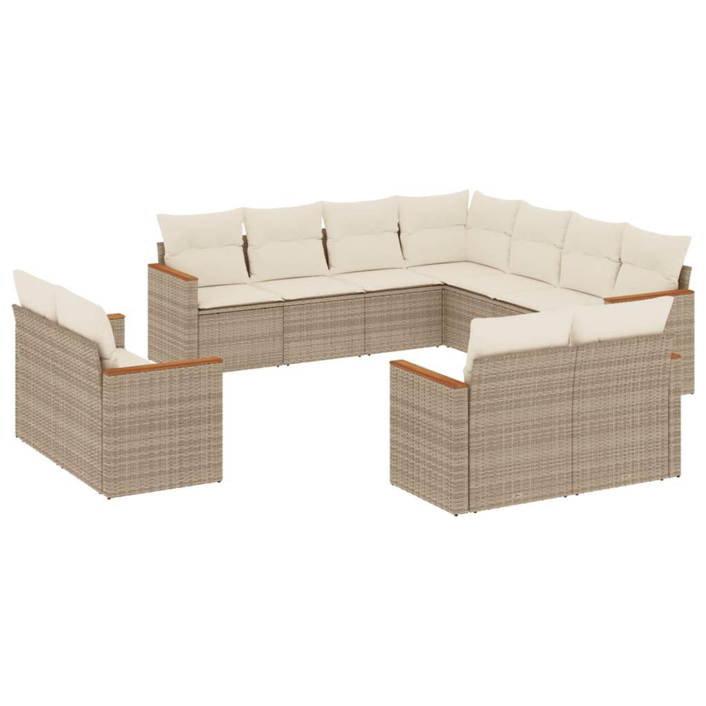 VidaXL Garten sofagarnitur poly-rattan