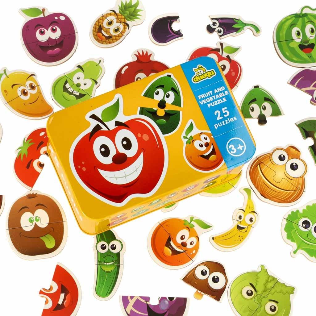 Pricenet Obst-/Gemüsedosenpuzzle 25 Rätsel