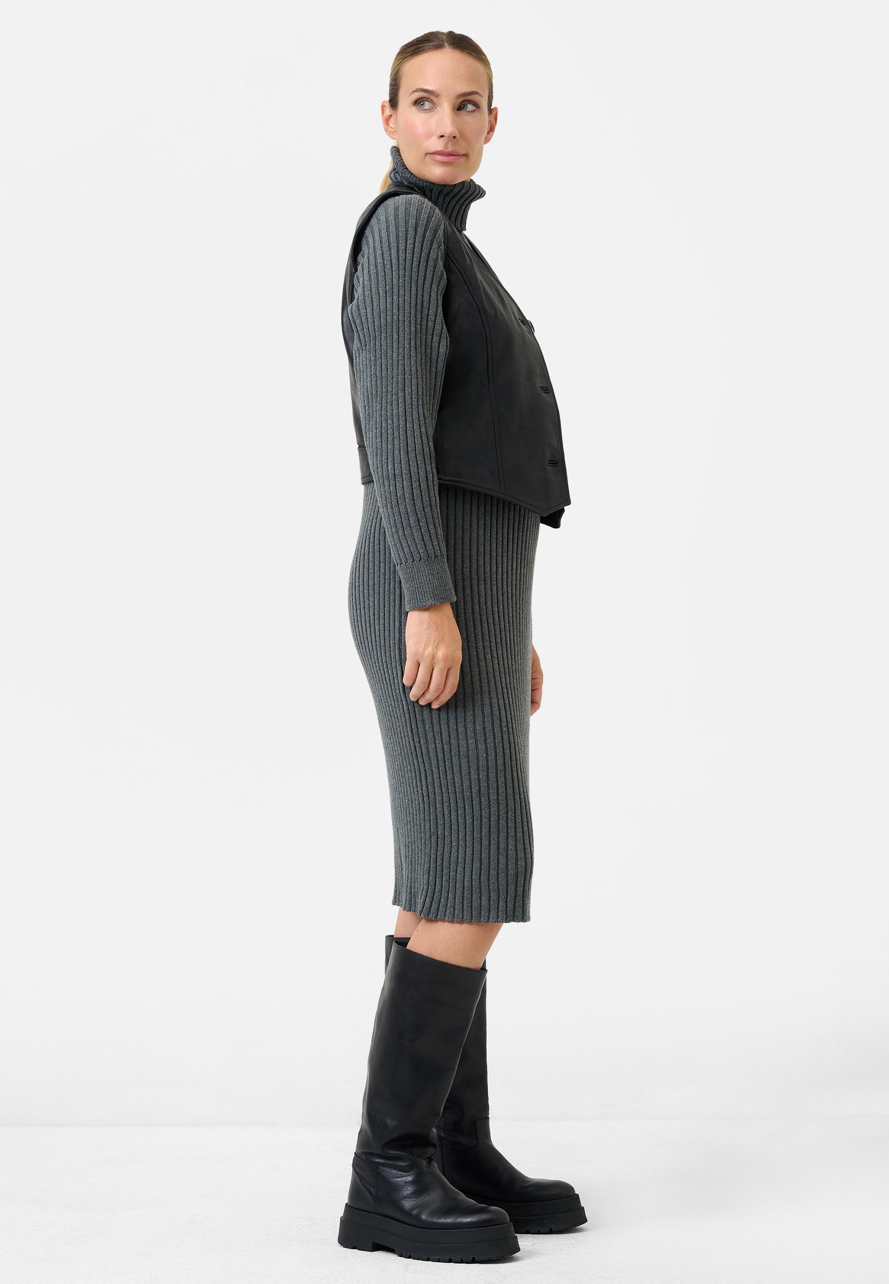 RICANO Lederweste Flavia mit Knopfverschluss