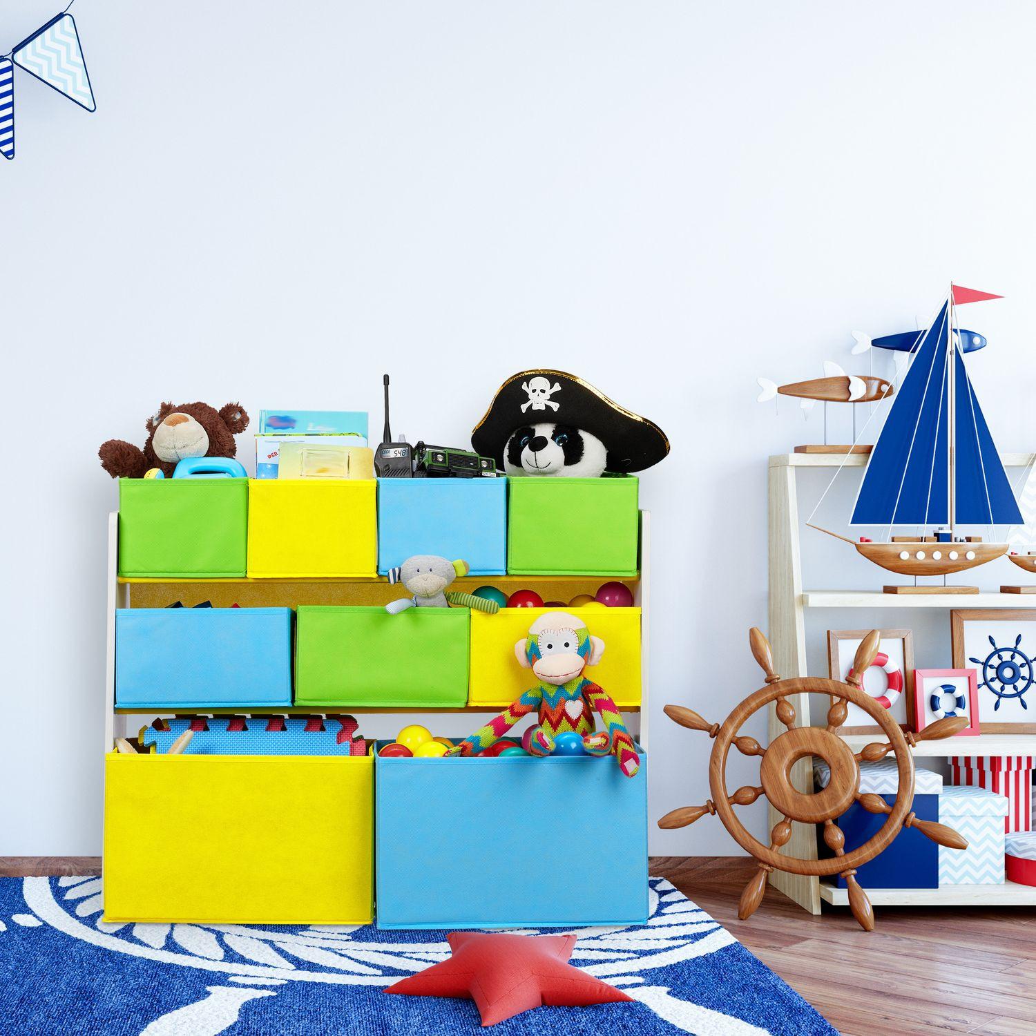 B2X Kinderregal mit Motiv und 9 Schubladen