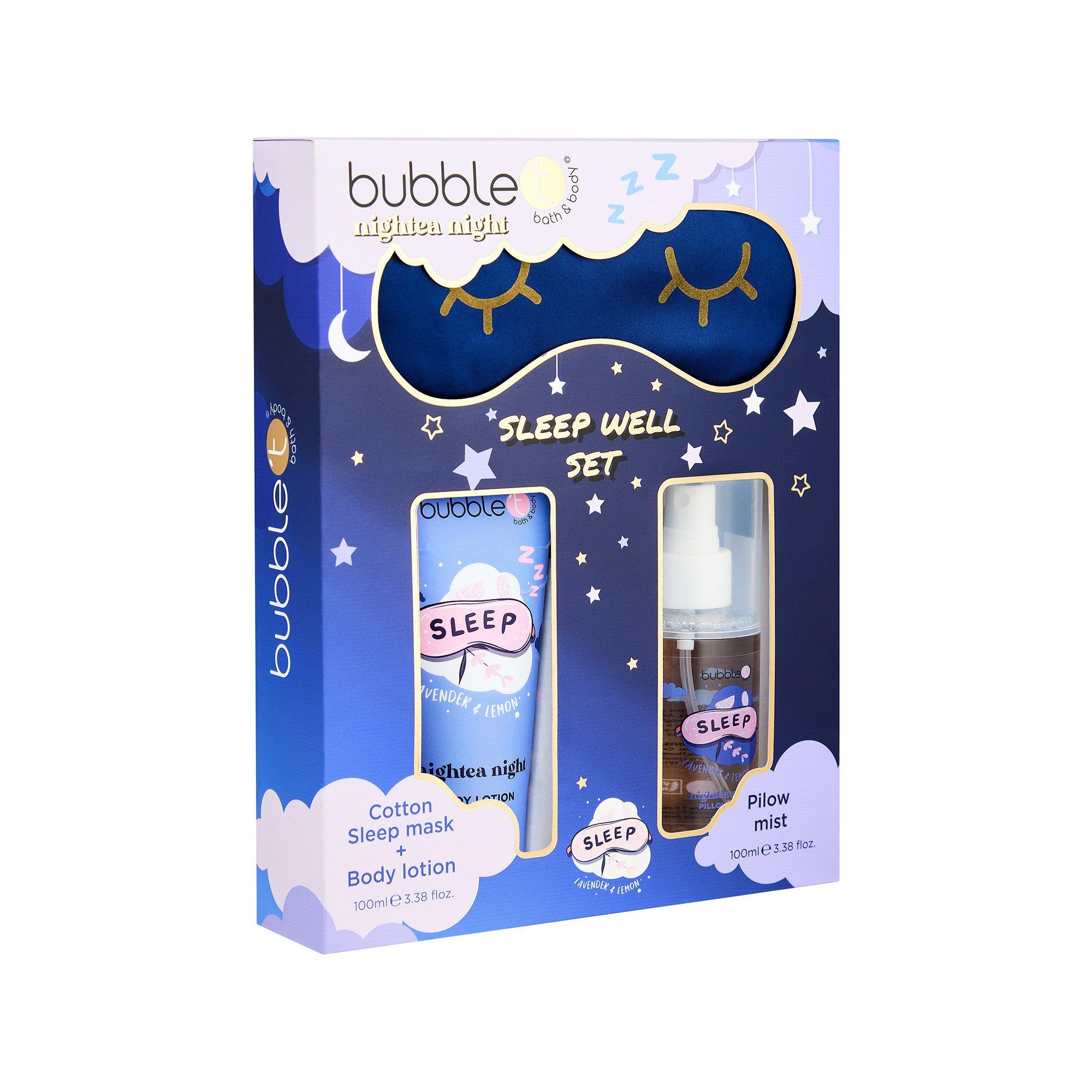 Bubble T Nachtzeit-Rituale: Kissenspray - Körperlotion - Schlafmaske