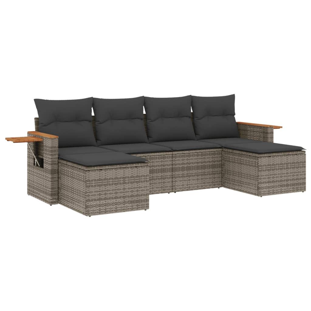 VidaXL Garten sofagarnitur poly-rattan