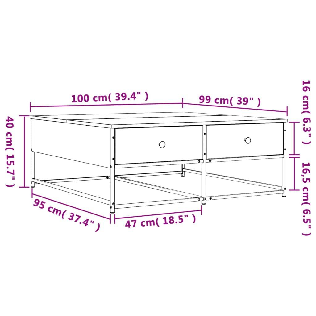 VidaXL Couchtisch holzwerkstoff