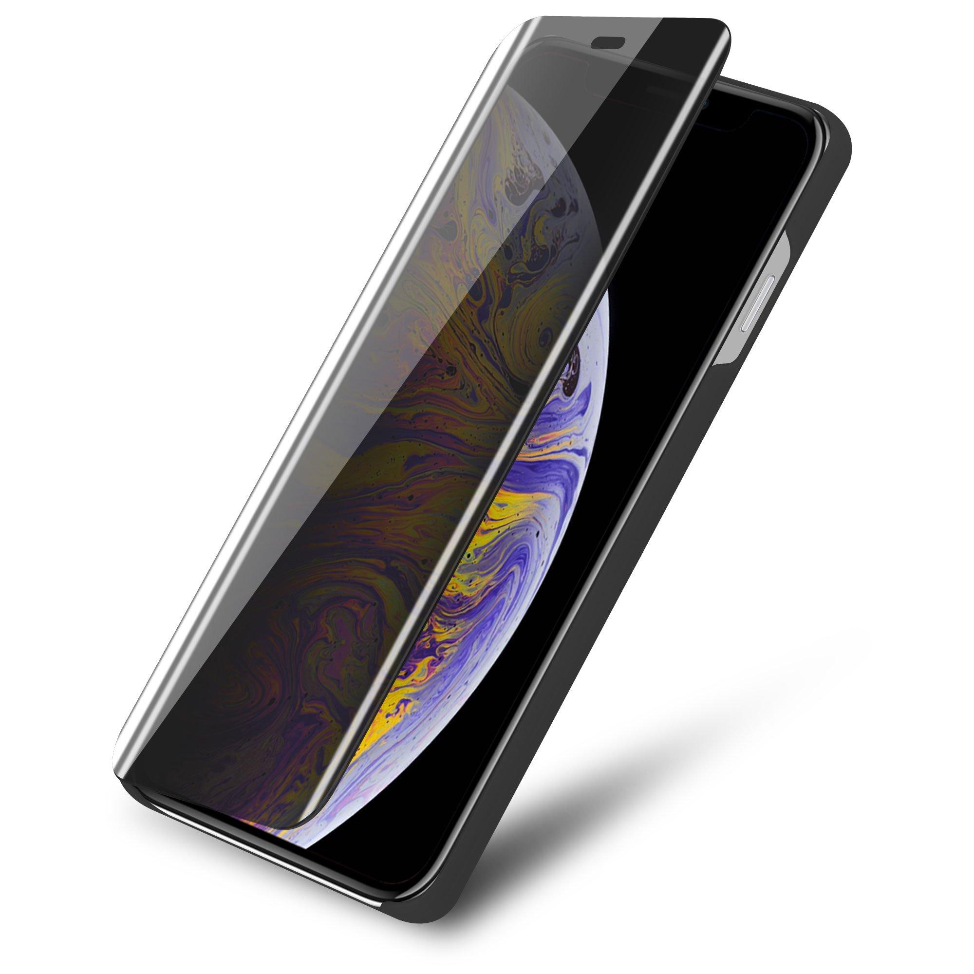Cadorabo Hülle für Apple iPhone XS MAX Spiegel Standfunktion 360 Grad Schutz