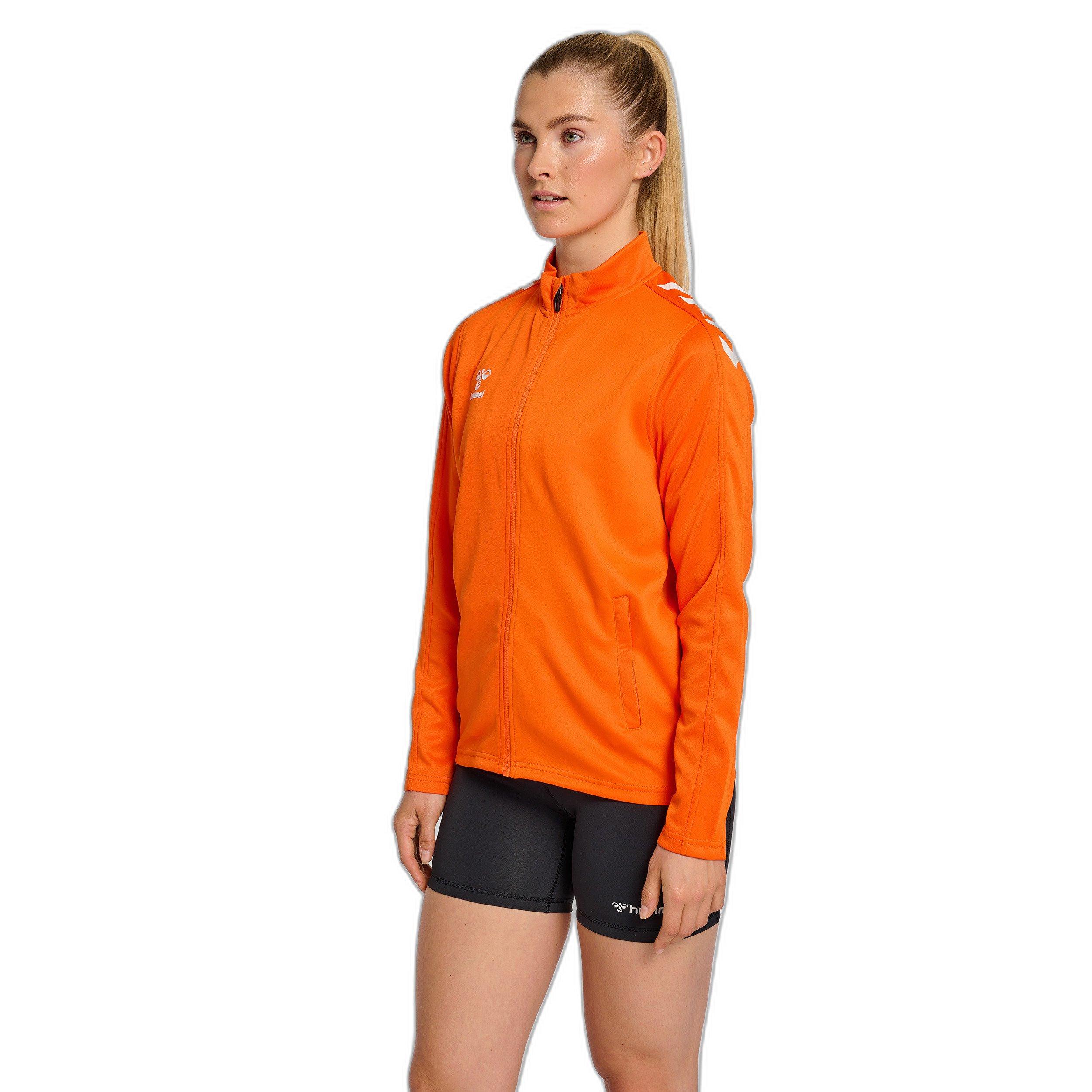 Hummel trainingsjacke mit halbem reißverschluss damen core xk