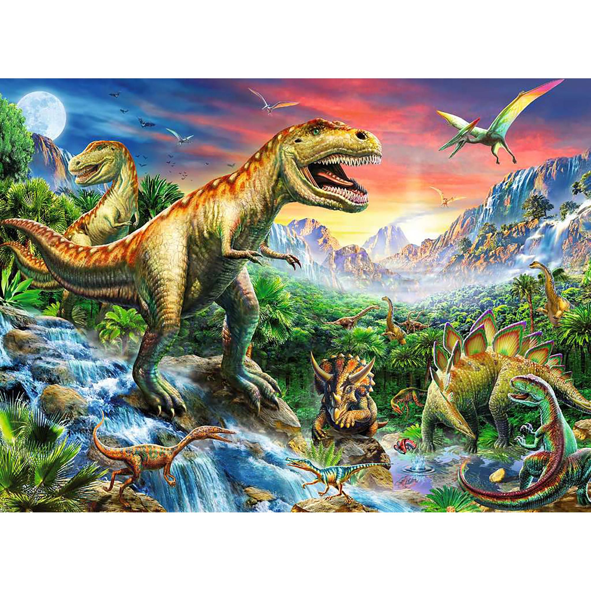 Ravensburger Kinderpuzzle XXL bei den Dinos, 100 Teile