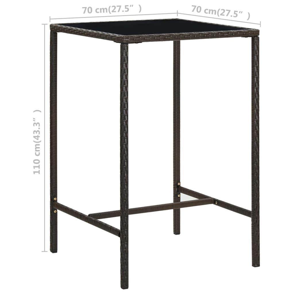VidaXL Bar-set poly-rattan