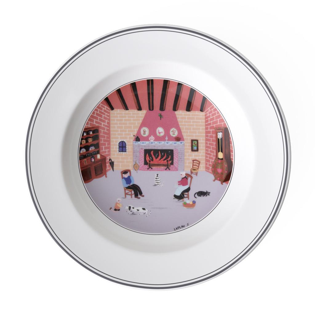Villeroy&Boch Suppenteller Kamin Design Naif