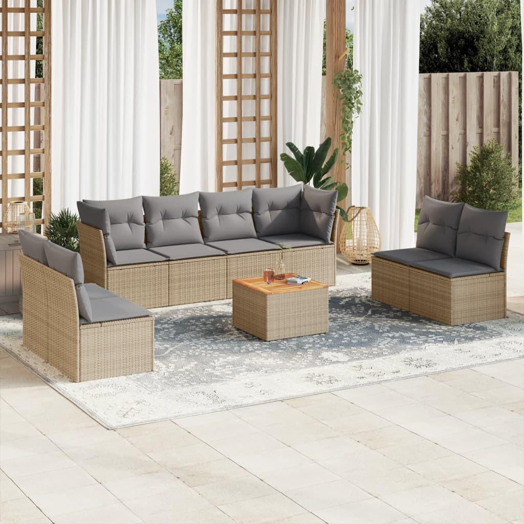 VidaXL Garten sofagarnitur poly-rattan