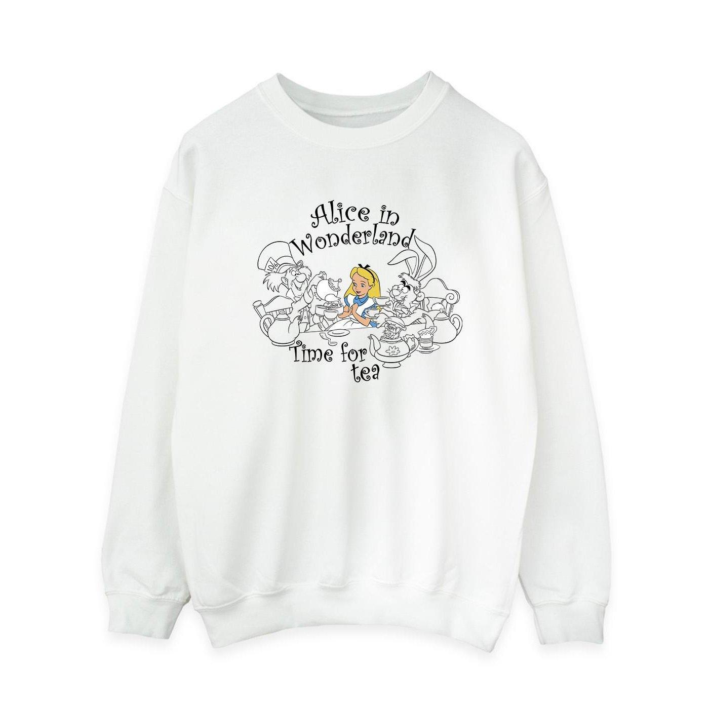Disney Alice In Wonderland Time For Tea Sweatshirt