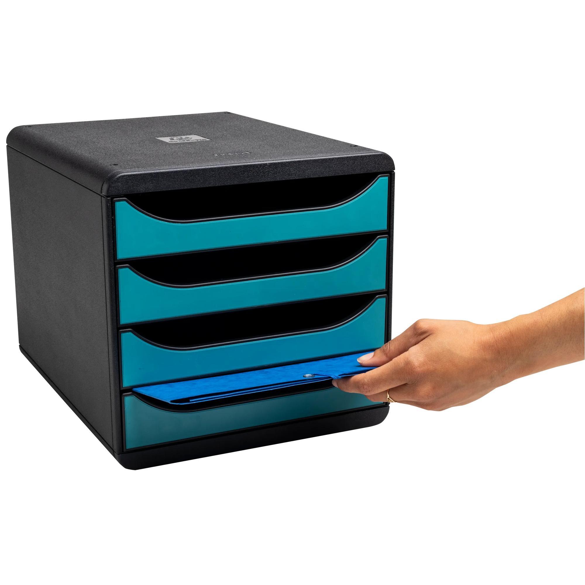 Exacompta Big Box, Schubladenbox mit 4 Schubladen, Skandi