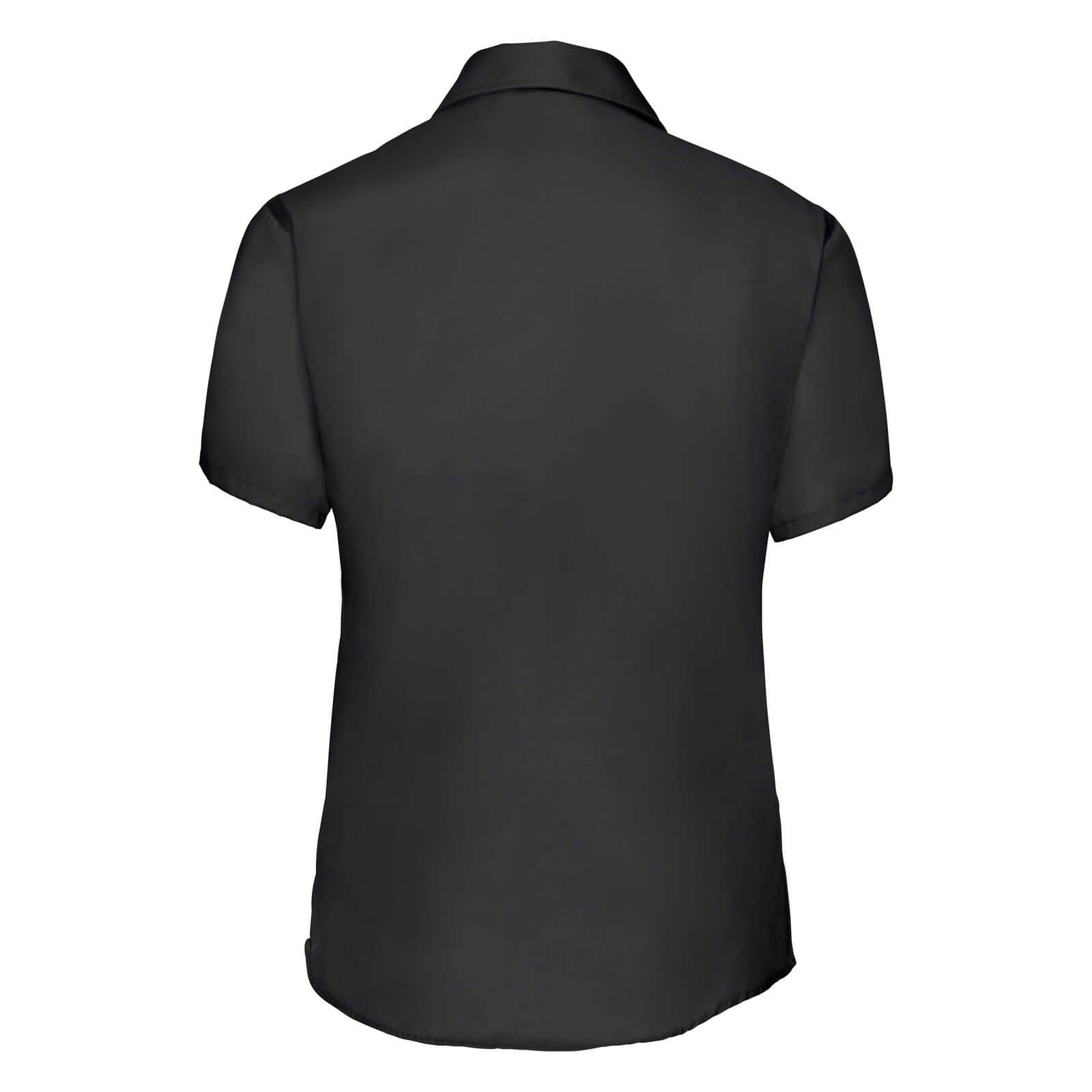 Russell Collection Kurzarm Bügelfrei Bluse