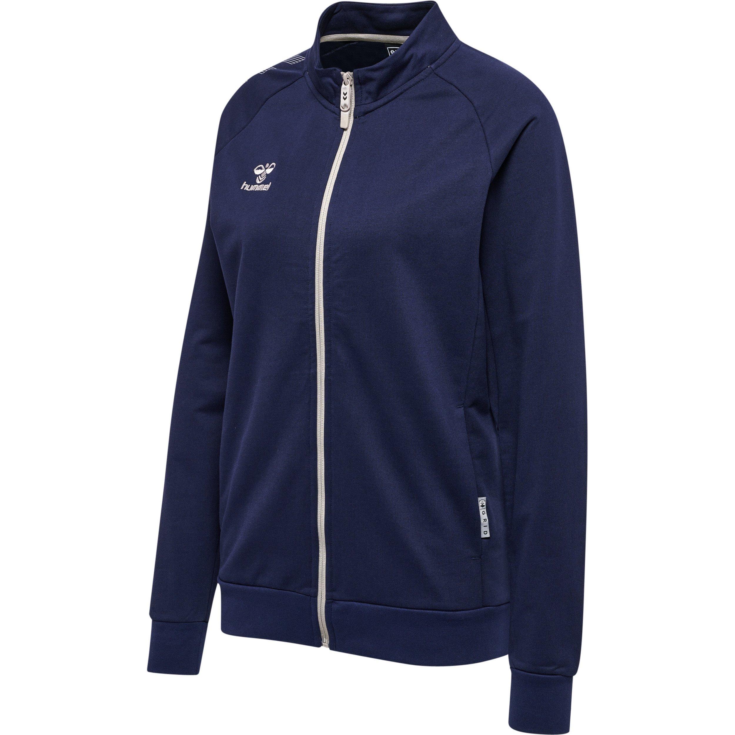 Hummel trainingsjacke aus baumwolle damen move grid