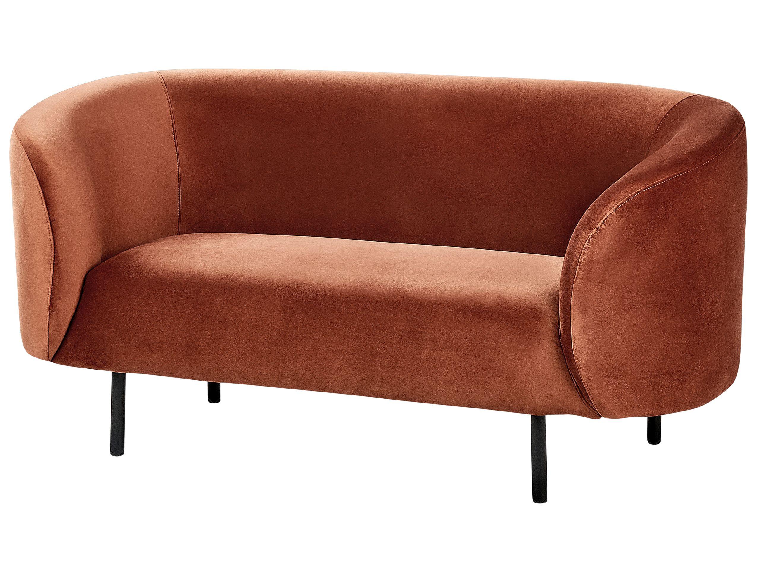 Beliani 2 Sitzer Sofa aus Samtstoff Klassisch LOEN