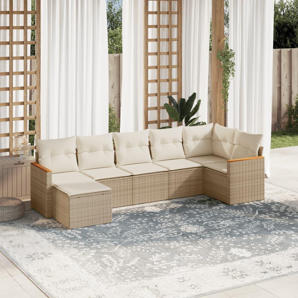 VidaXL Garten sofagarnitur poly-rattan