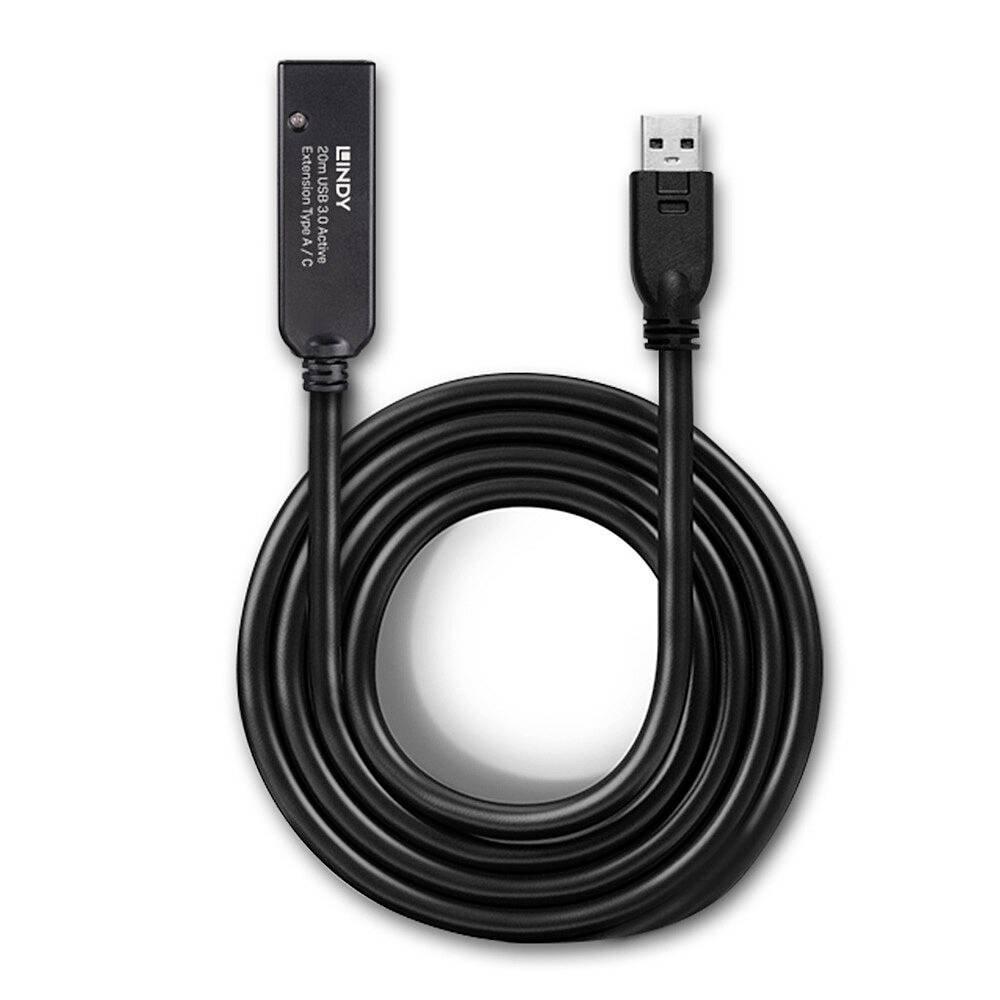 LINDY USB Kabel 20 m USB 3.2 Gen 1 (3.1 Gen 1) USB A