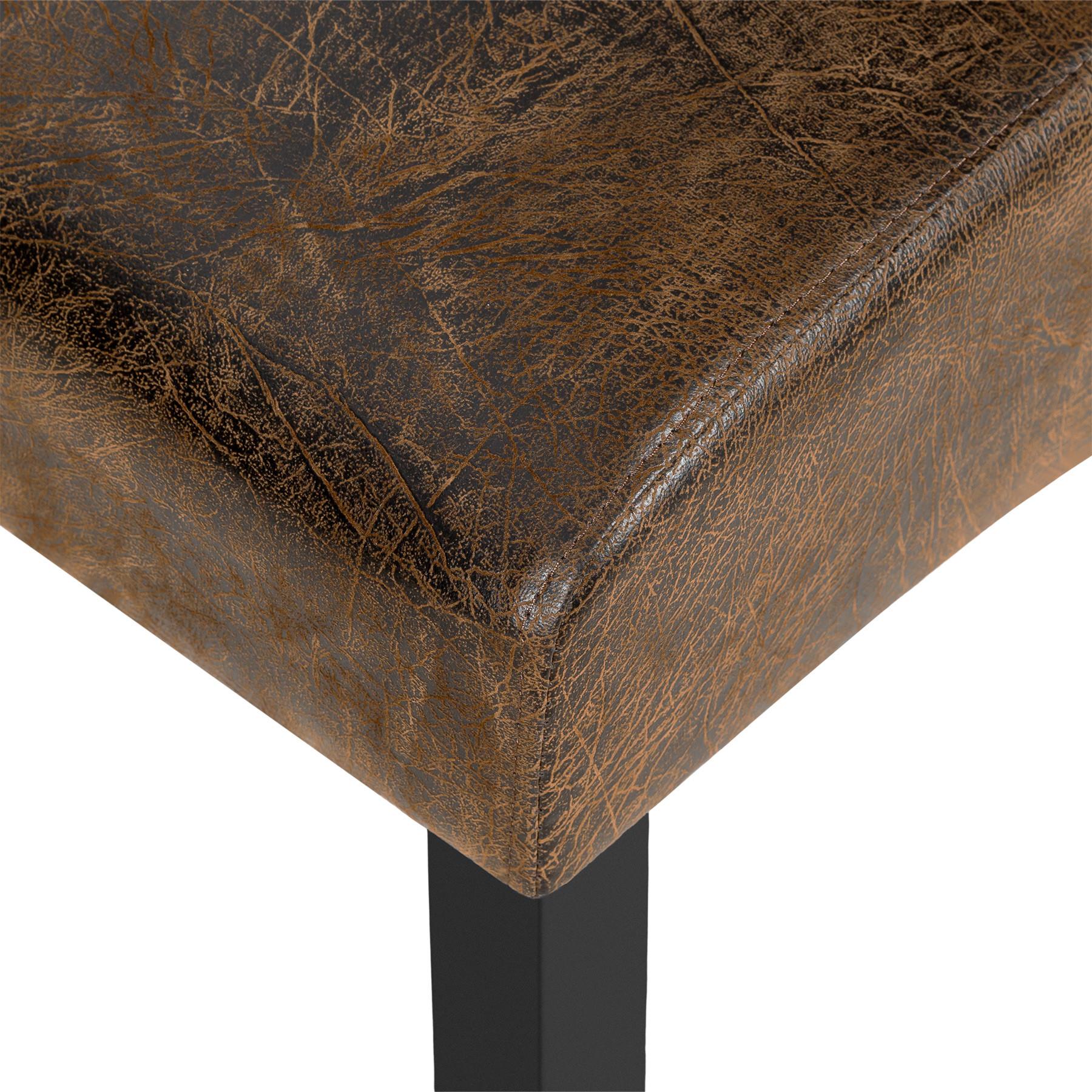 Tectake Esszimmerstuhl aus massivem Hartholz