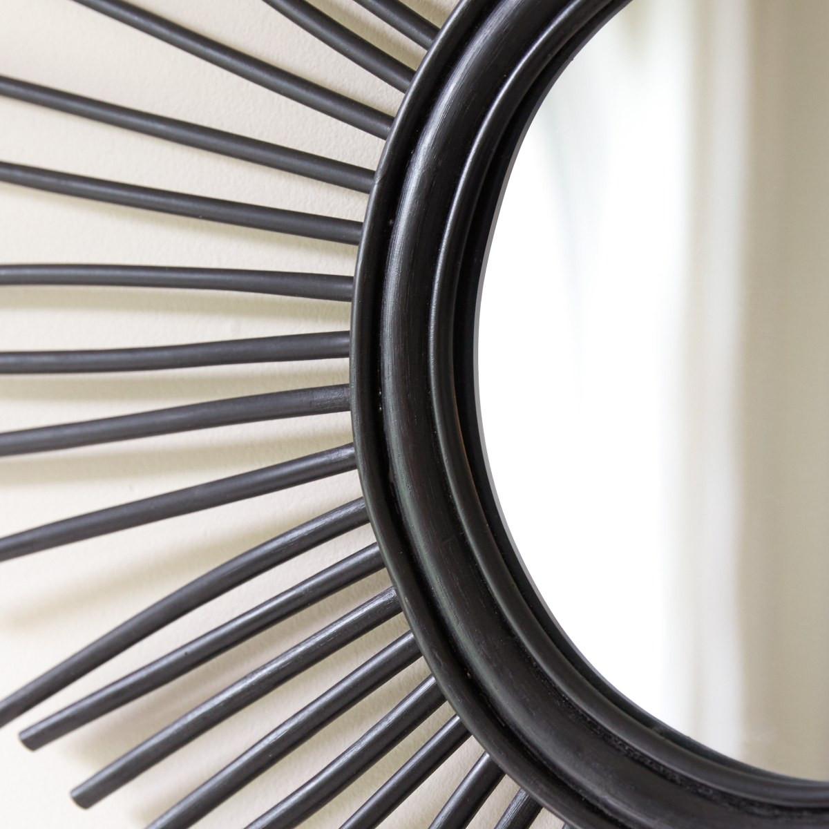 Tikamoon Spiegel aus Rattan 80 cm Isidore