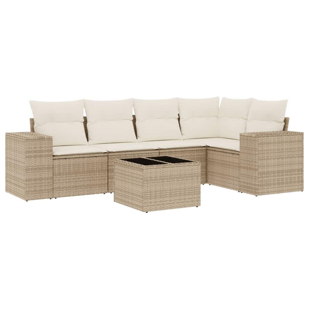 VidaXL Garten sofagarnitur poly-rattan