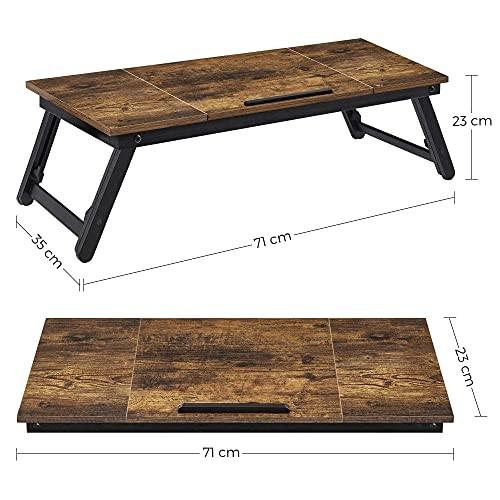 Pricenet Verstellbarer Schoßschreibtisch mit neigbarer Tischplatte für Bett- und Sofanutzung