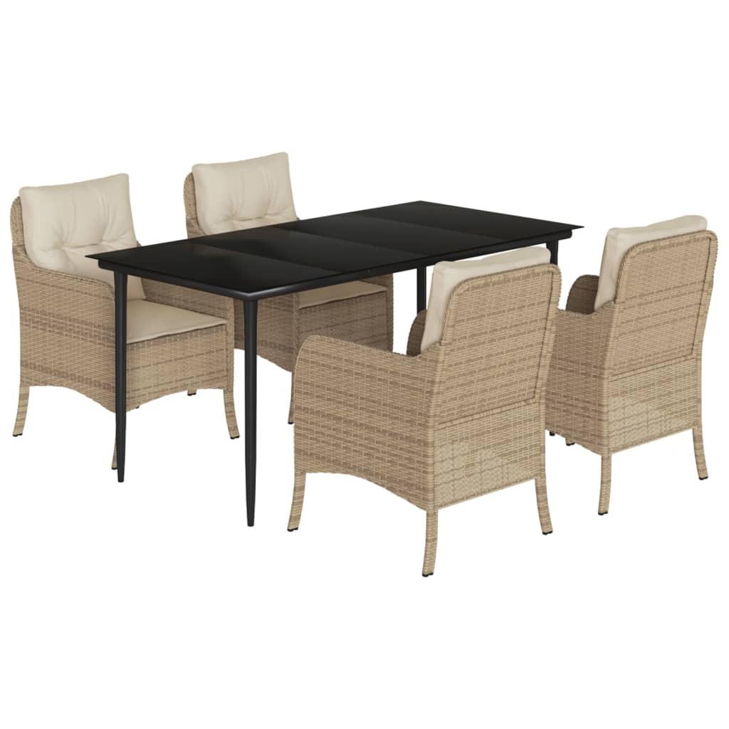 VidaXL Garten essgruppe poly-rattan