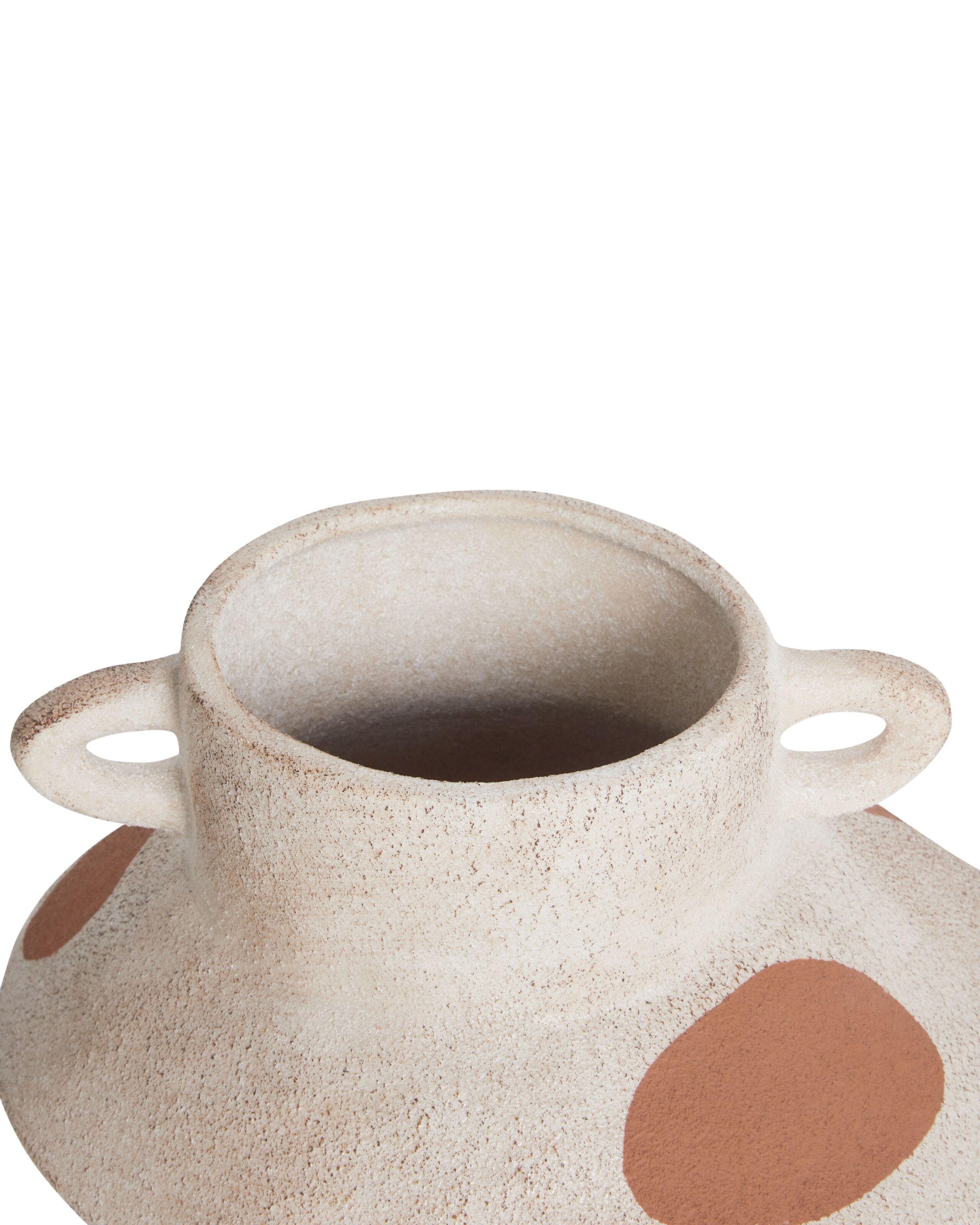 Beliani Blumenvase aus Steinzeug Modern ALOSIDAE