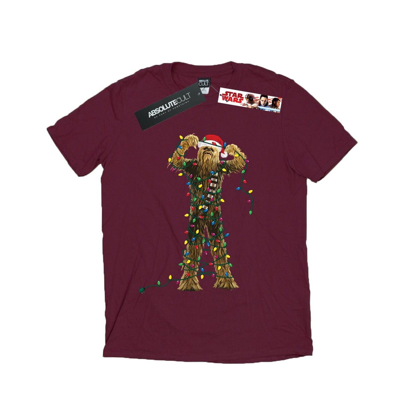 STAR WARS Star Wars Chewbacca Christmas Lights T-Shirt