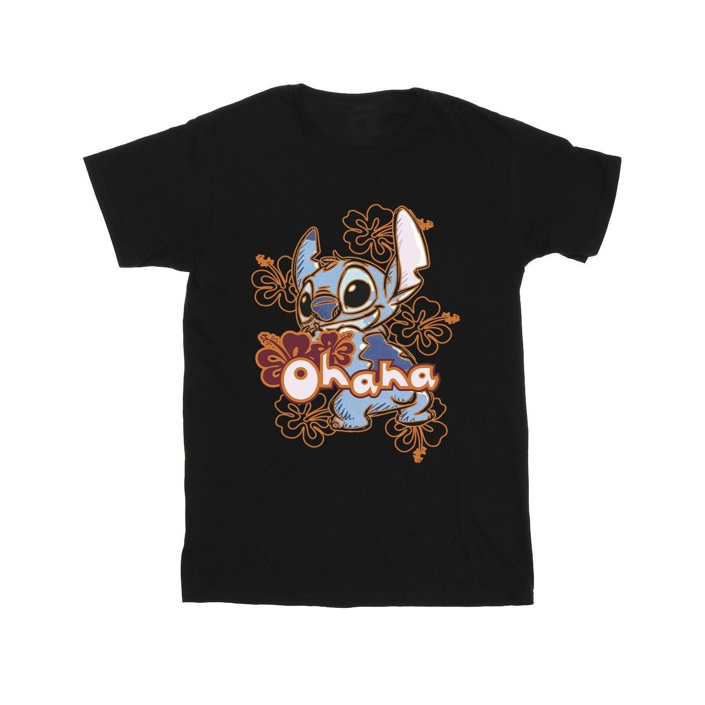 Disney Ohana Grafikdruck T-Shirt
