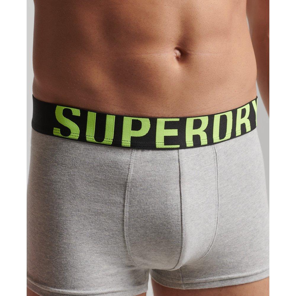 Superdry boxer n bio-baumwolle uperdry dual logo (x2)