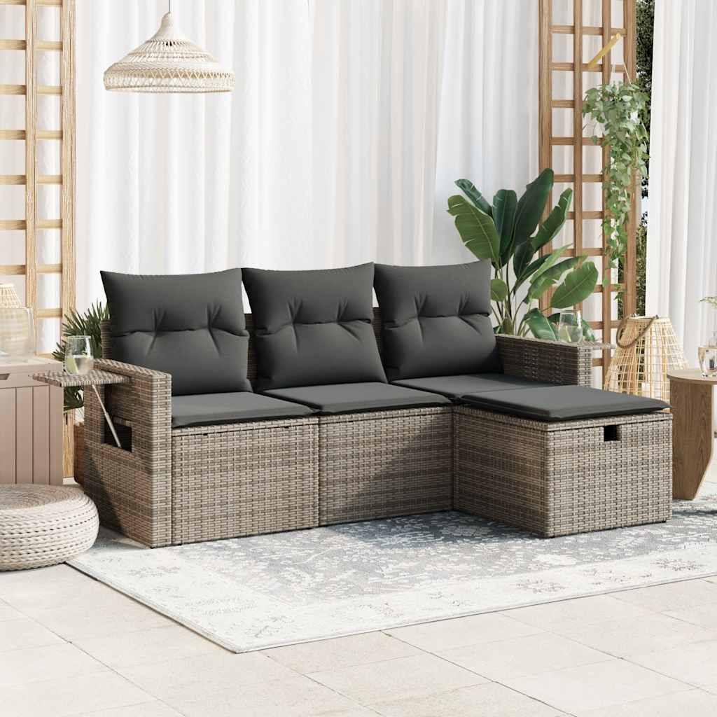 VidaXL Gartensofa set poly-rattan