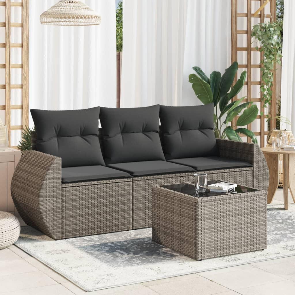VidaXL Garten sofagarnitur poly-rattan