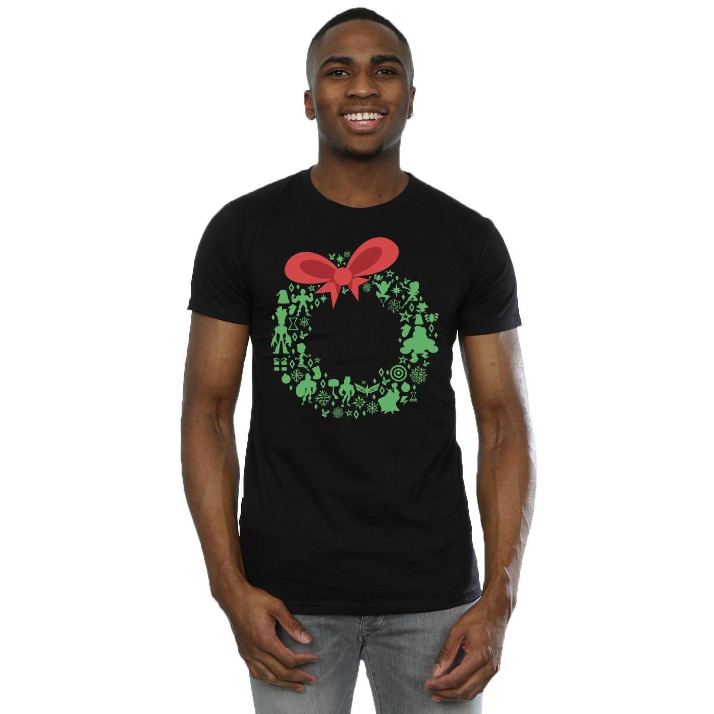 MARVEL Avengers Christmas Wreath T-Shirt