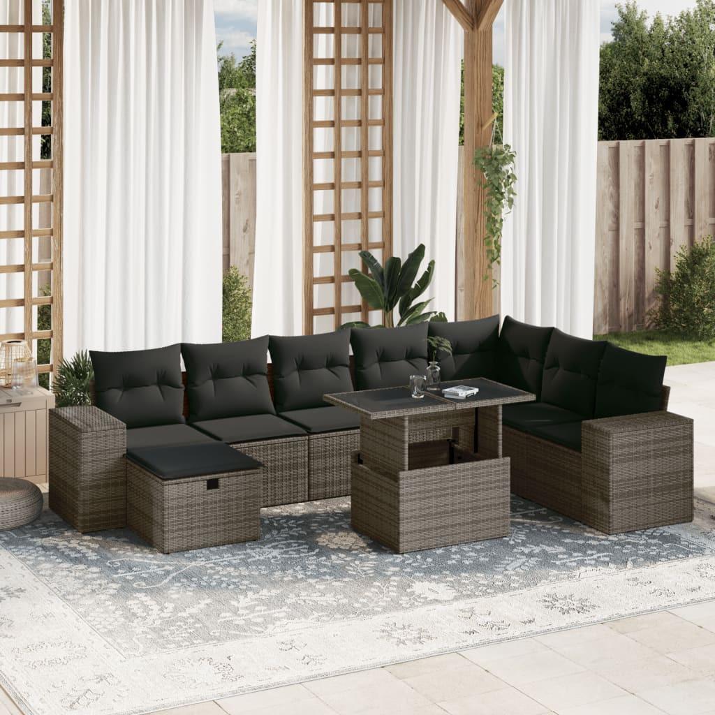 VidaXL Garten sofagarnitur poly-rattan