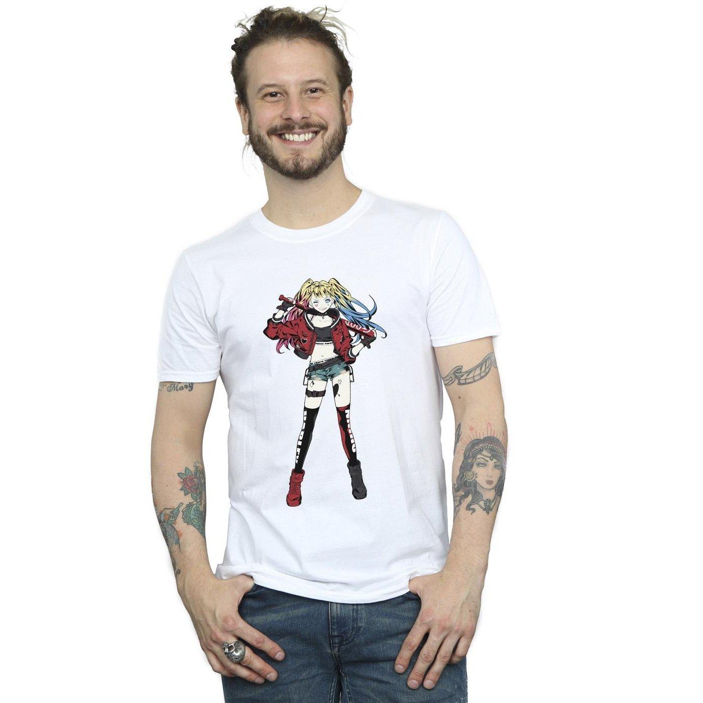 DC COMICS Harley Quinn Anime Style T-Shirt