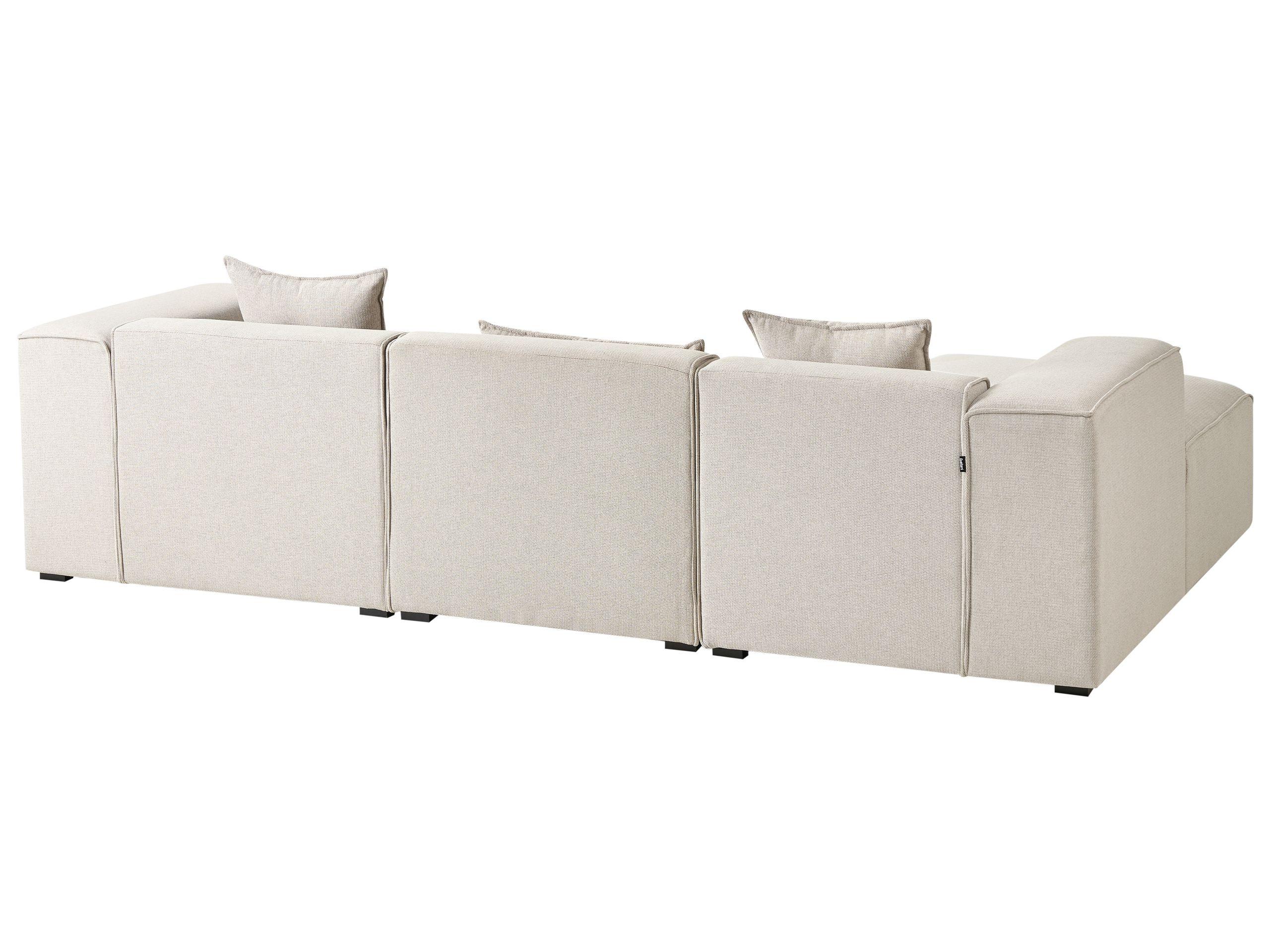 Beliani Ecksofa Minimalistisch DOLVA