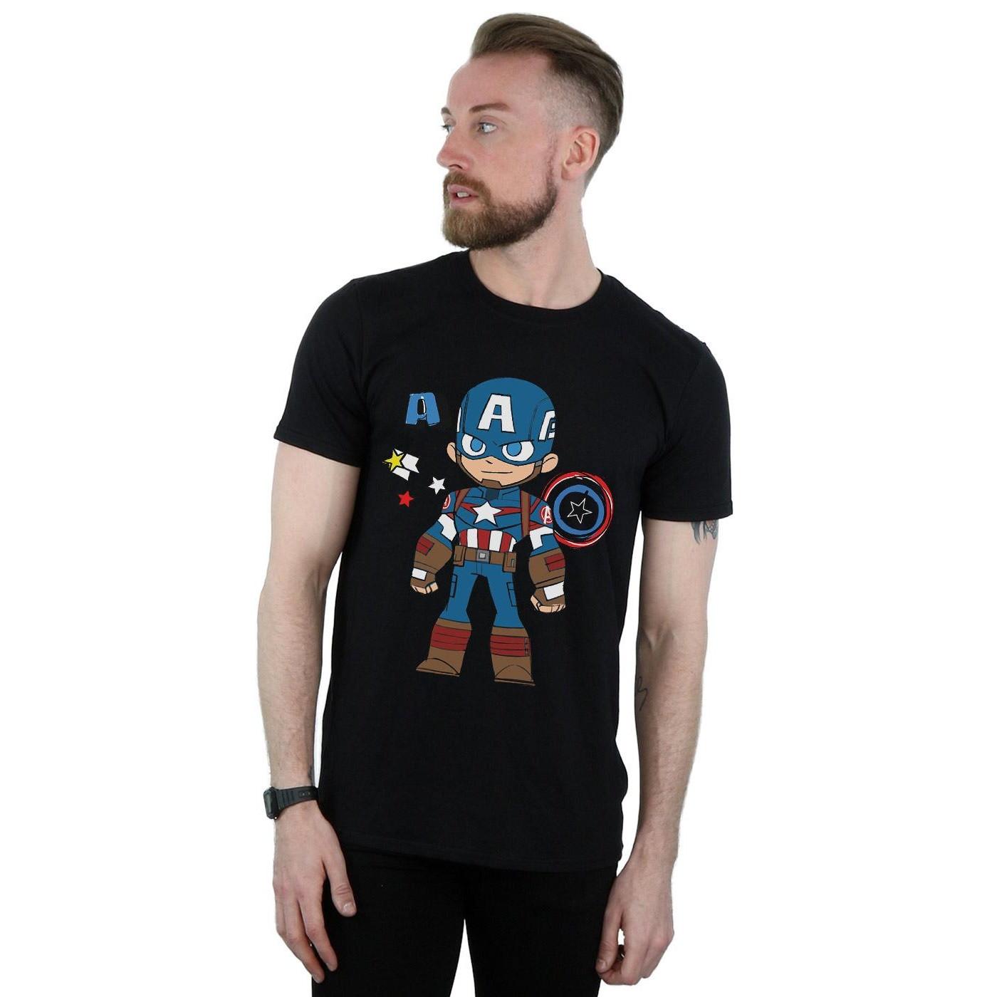 MARVEL Captain America Chibi T-Shirt