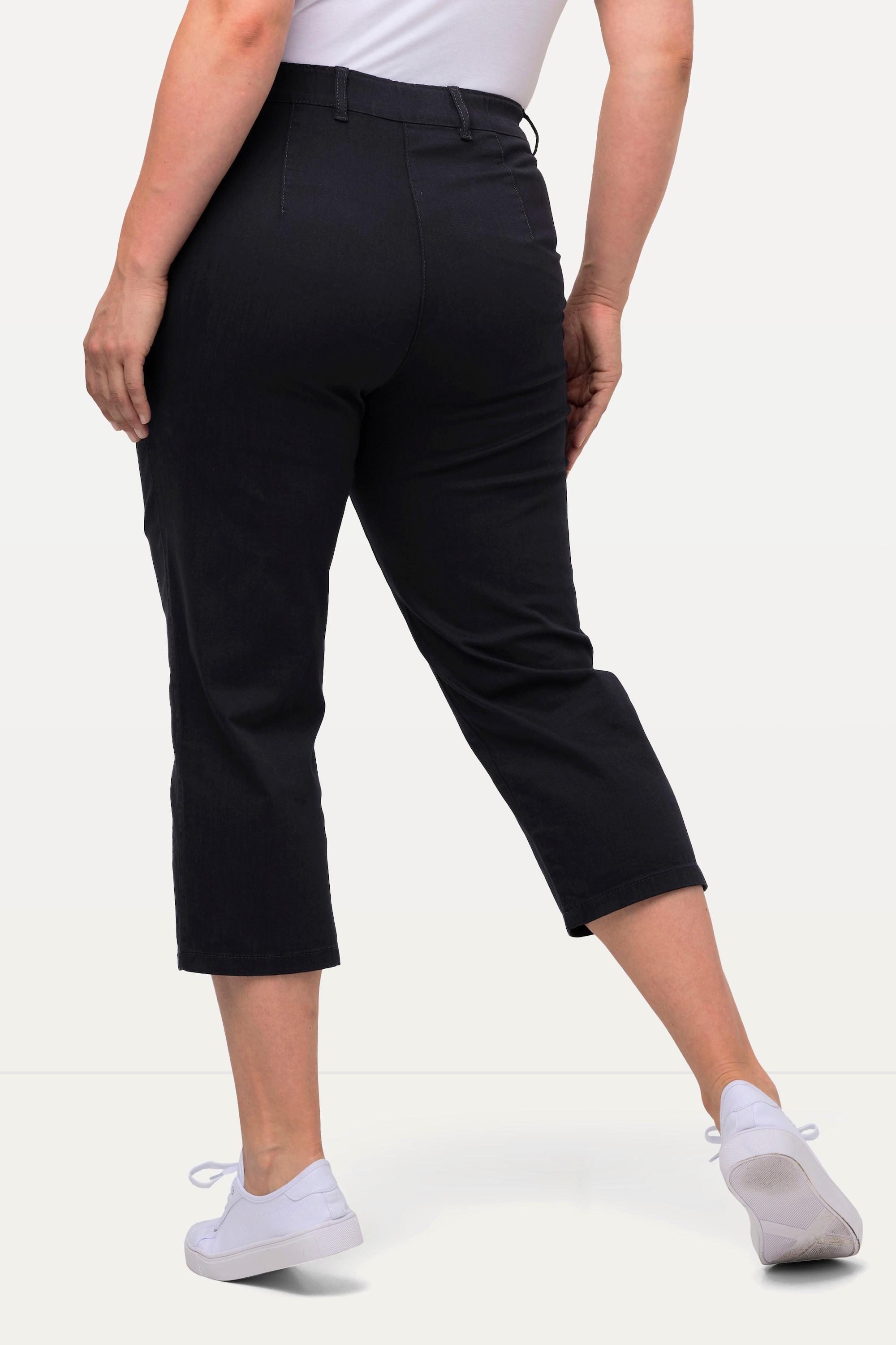 Ulla Popken Hose Mony wadenlang Zipptaschen Stretch