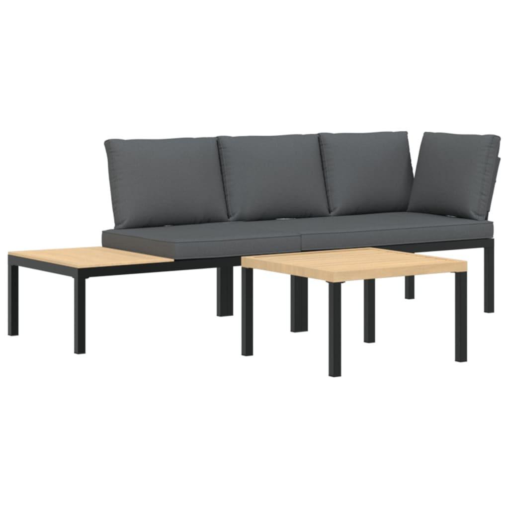 VidaXL Garten sofagarnitur aluminium
