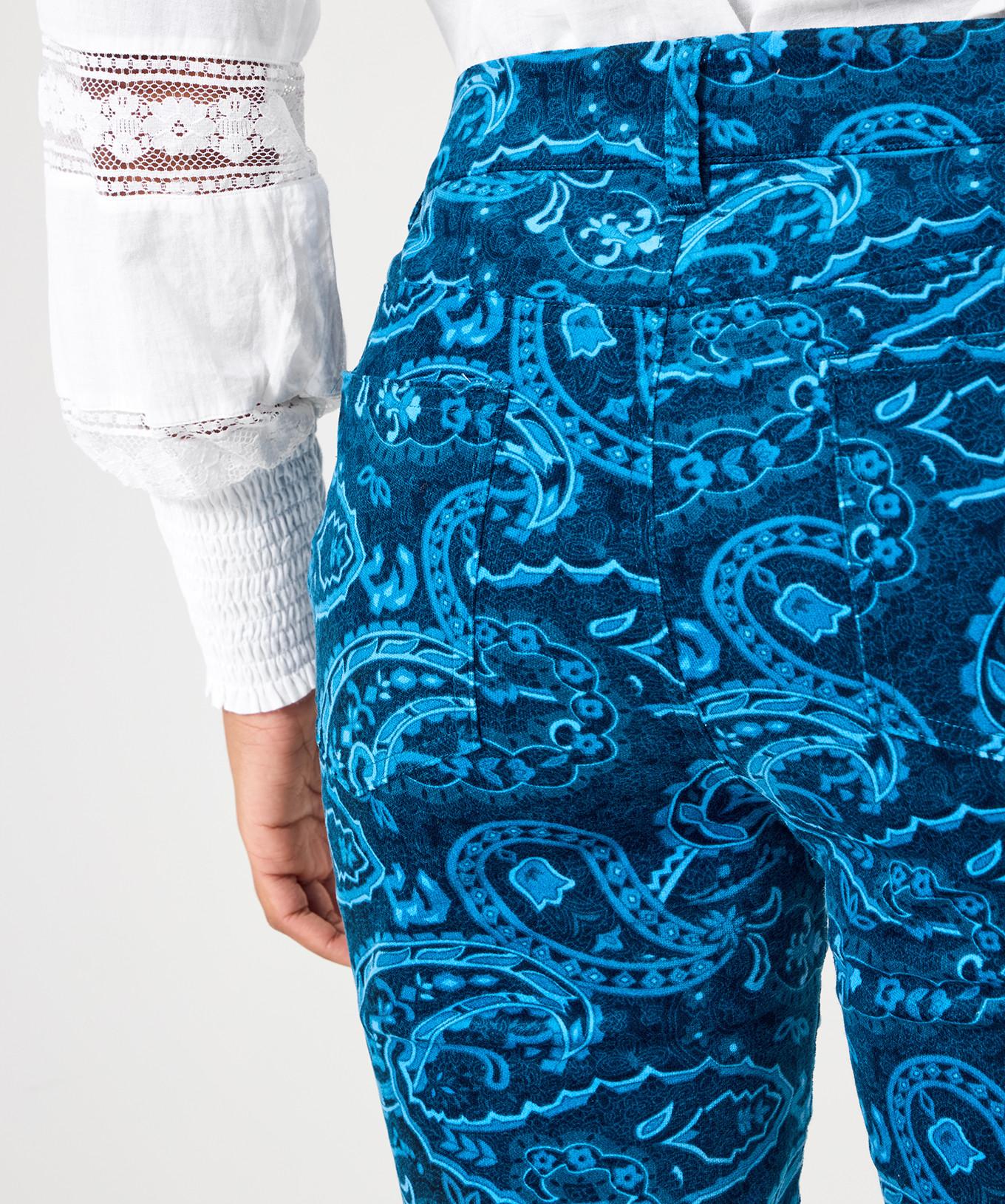 Joe Browns Paisley-Velvet-Moleskin-Schlaghose