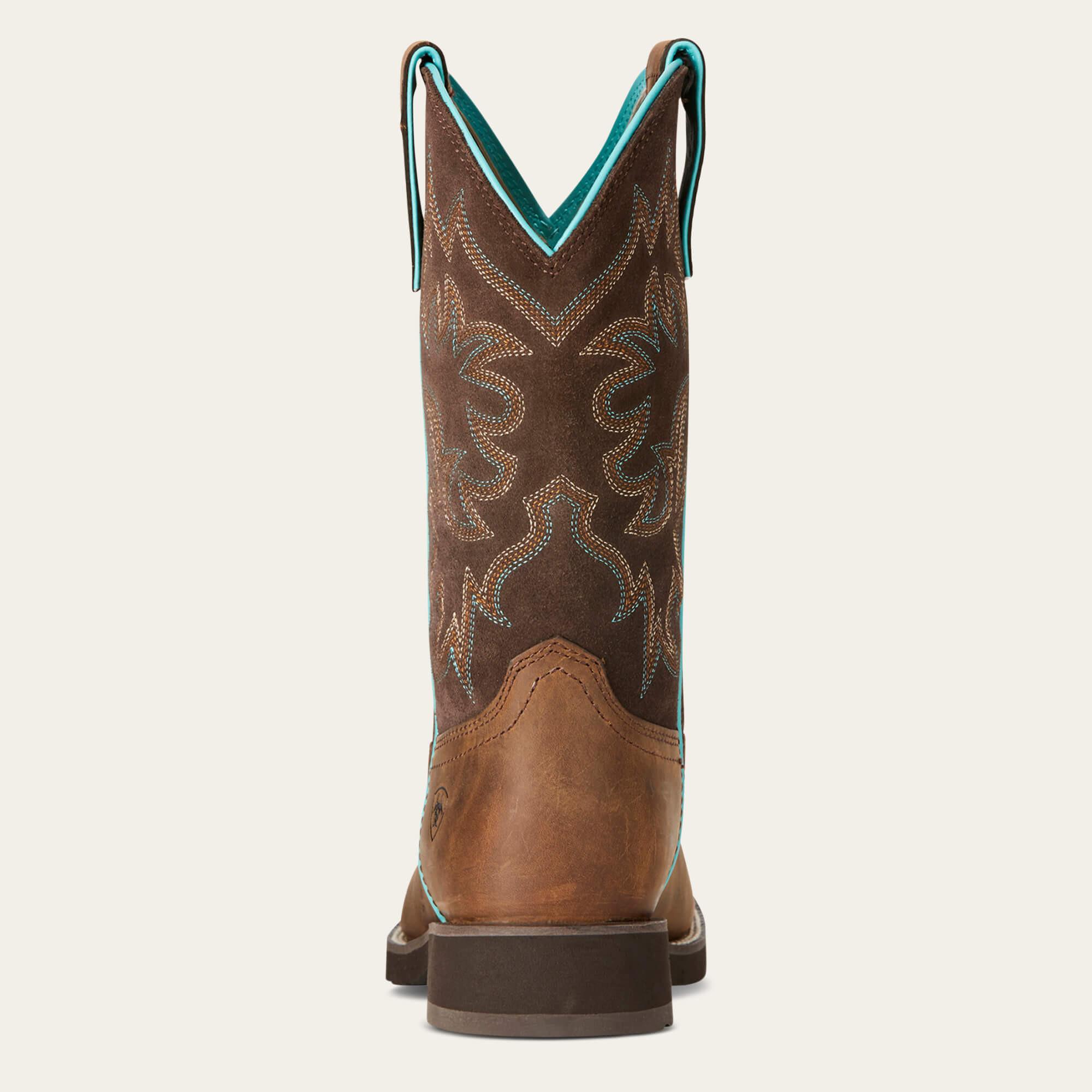 Ariat westernstiefel aus leder delilah round toe