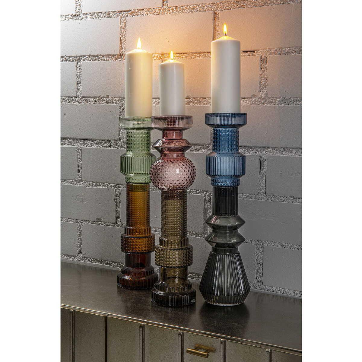KARE Design Kerzenständer Marvelous Duo Rosa Oliv 49cm