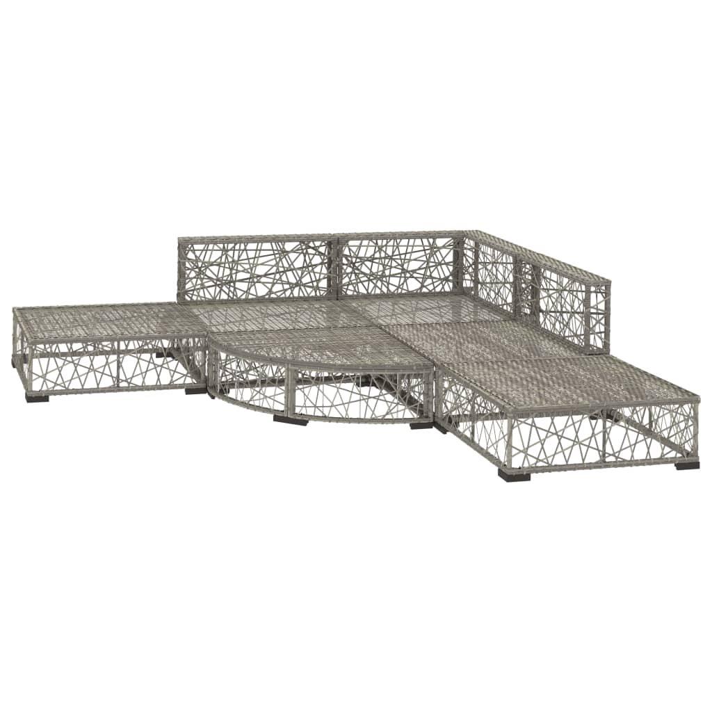 VidaXL Garten-lounge-set poly-rattan