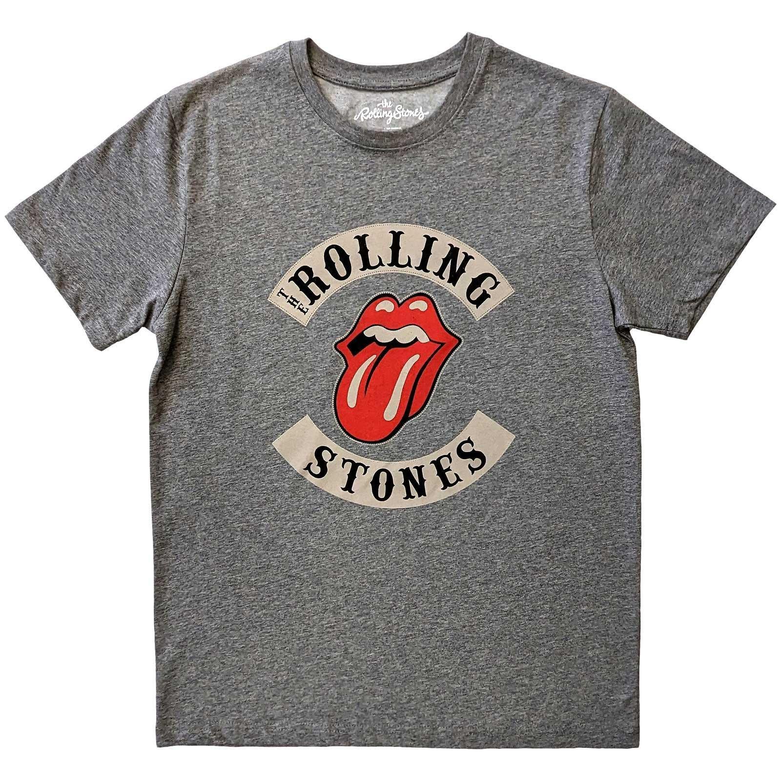 The Rolling Stones Biker T-Shirt mit Logo-Print
