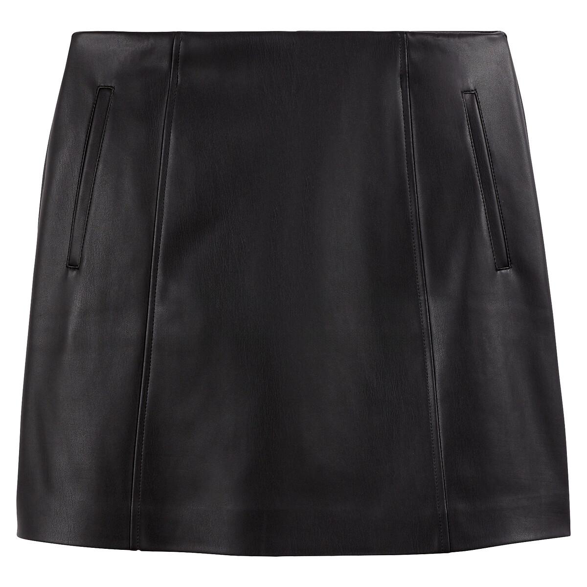 La Redoute Collections Minirock aus Lederimitat