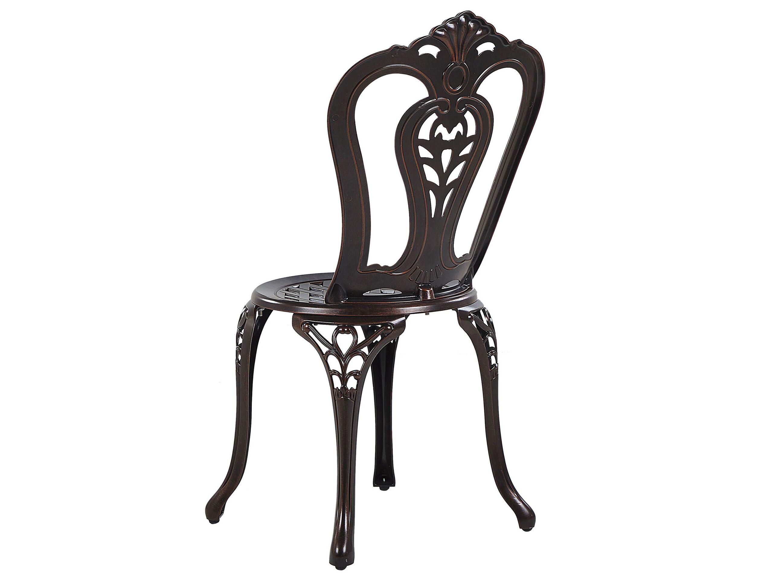 Beliani Bistro Set aus Aluminium Retro BOVINO